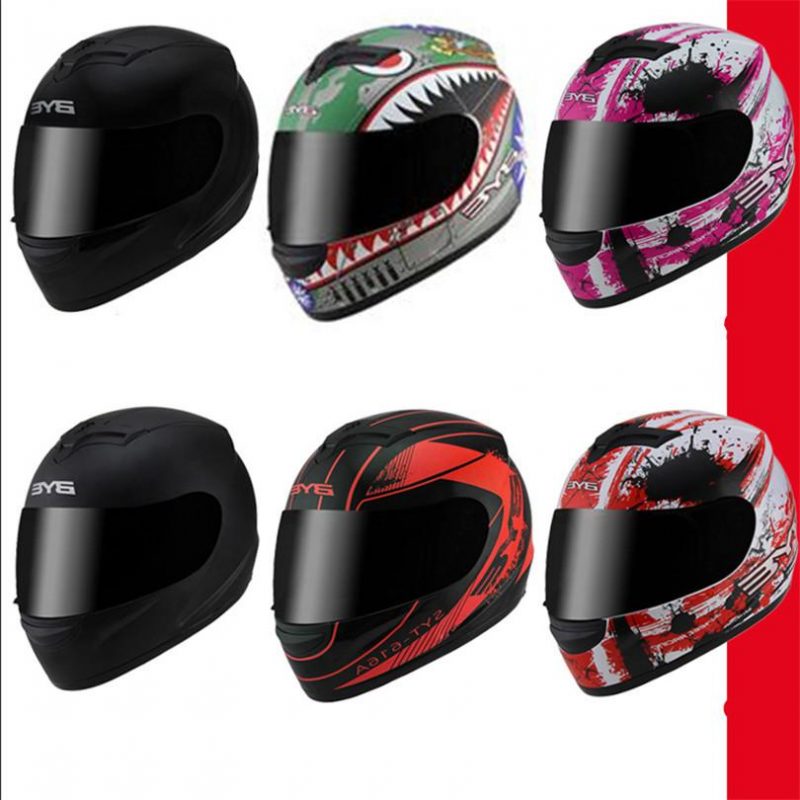 L KIMISS Elegante casco da motociclista M/L/XL/XXL Casco da moto integrale universale Visiera parasole antinebbia per migliorare la sicurezza Casco da ciclismo casco integrale 